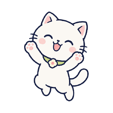 バンザイする猫